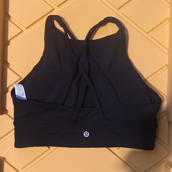 Lululemon Energy High Neck Long Line Bra *ED CURTIS* Black - Picture 2 of 2